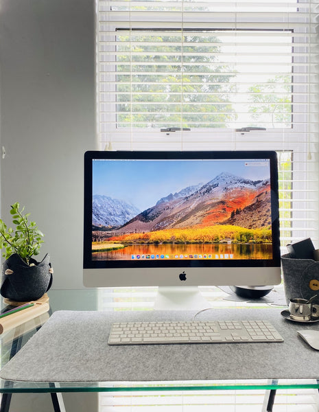 Eco Felt Desk Mat- Extended Desk Pad for Laptop, Keyboard and Mouse