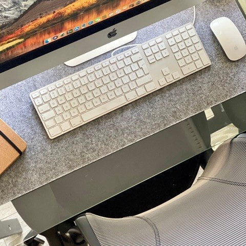 Eco Felt Desk Mat- Extended Desk Pad for Laptop, Keyboard and Mouse