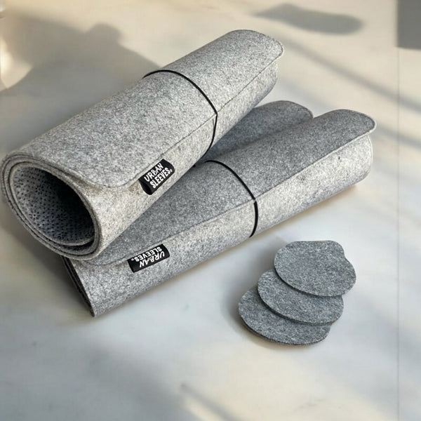 Eco Felt Desk Mat- Extended Desk Pad for Laptop, Keyboard and Mouse