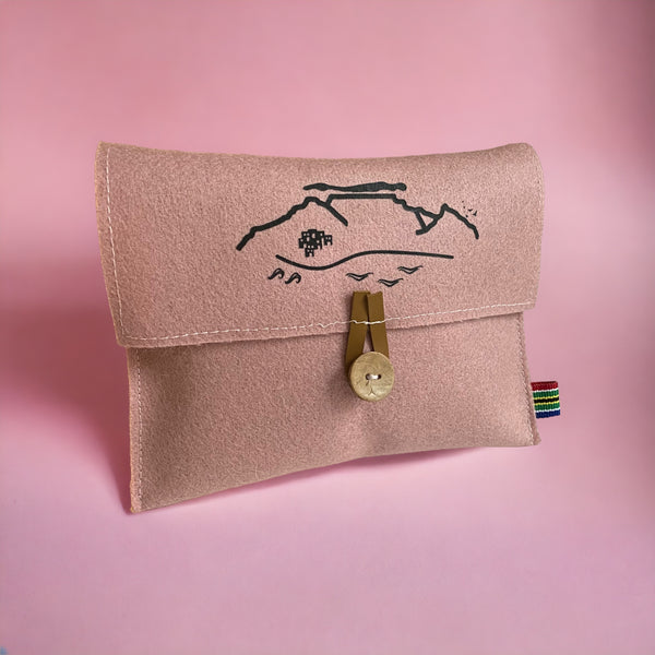 Eco-friendly Multi-Purpose Pouches in soft pure wool-felt  - For your everyday small essentials