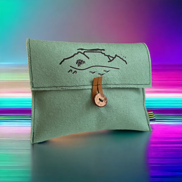Eco-friendly Multi-Purpose Pouches in soft pure wool-felt  - For your everyday small essentials